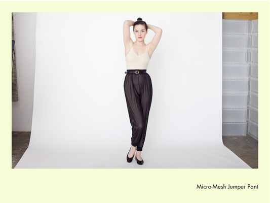 Product picture micro mesh jumper pants